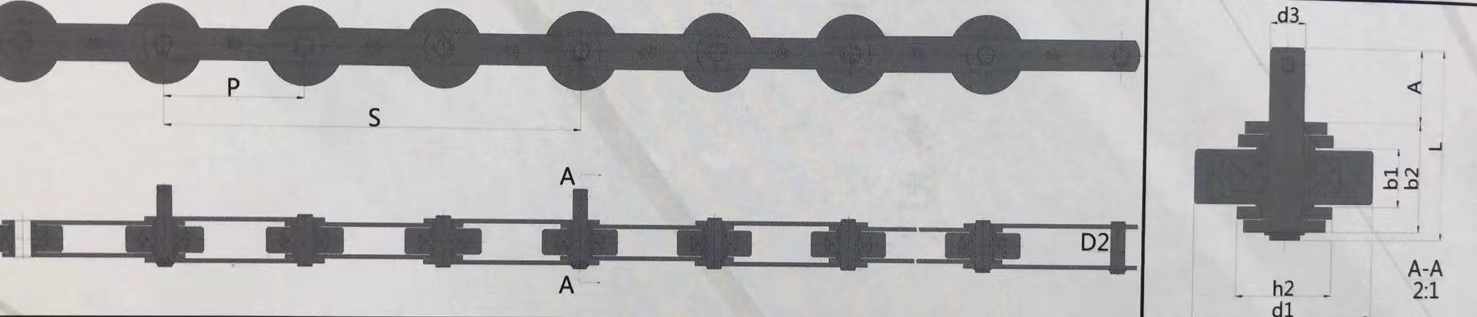 Тангаж 135.4mm цепи двигая прогулки шага паллета Travelator цепи эскалатора TK THYSSENKRUPP