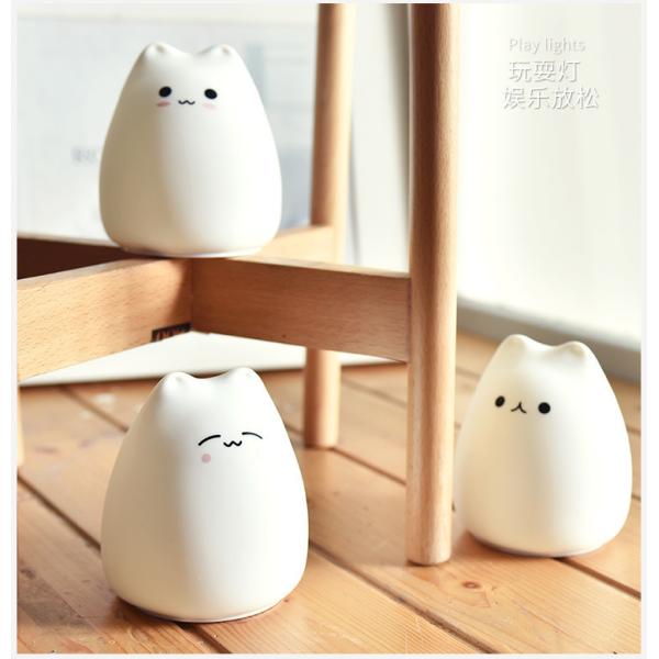 A luz da noite do silicone do interruptor do toque, CE Rohs da lâmpada do diodo emissor de luz do silicone certificou