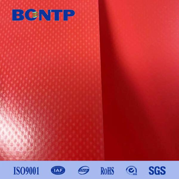 Block Out PVC Coated Polyester Tarpaulin Tent Flame Resistant Canvas 850g