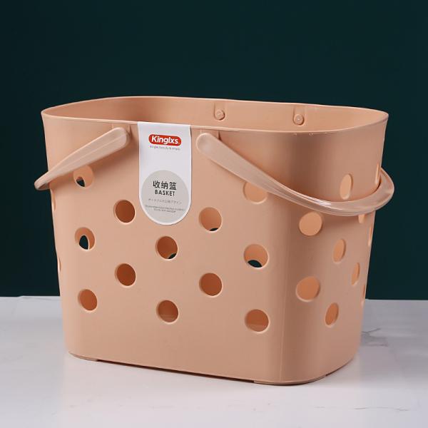 Plastic PE No Break Receiving Basket Loaded Vegetables Fruits Snacks