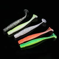 T Tail Sinking Pencil Silicone Larva Mágico Lures Pesca 6cm 1.4g 20PCS/saco