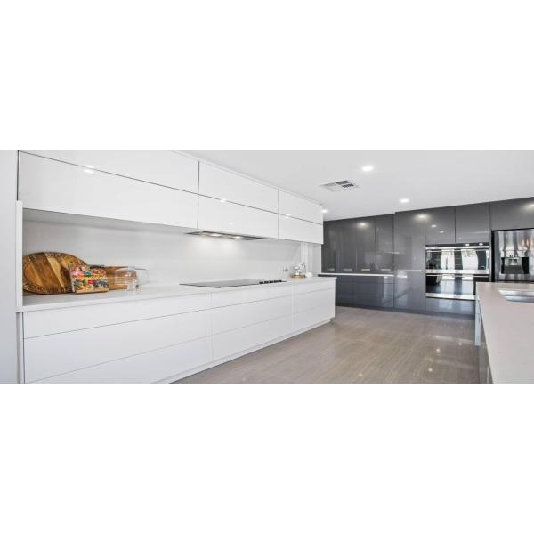 High Gloss Modern Kitchen Cabinets With Island Custom Design Luxury Kitchen Furniture