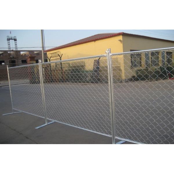 No Bolting Moveable Chain Link Fence Dia 4mm Construction Fence Panels