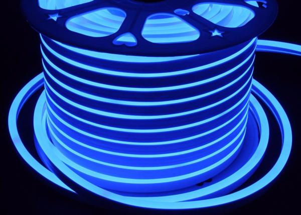 Lumière au néon menée bleue de corde de câble, bandes menées flexibles au néon de source lumineuse de SMD LED