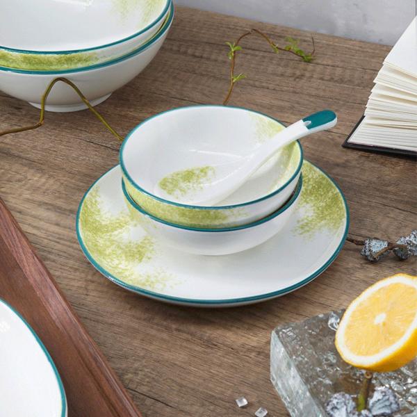 Artesanía de mesa de cerámica de mármol acristalamiento Artesanía de piedra Artesanía de mesa Artesanía de cena Set de cena