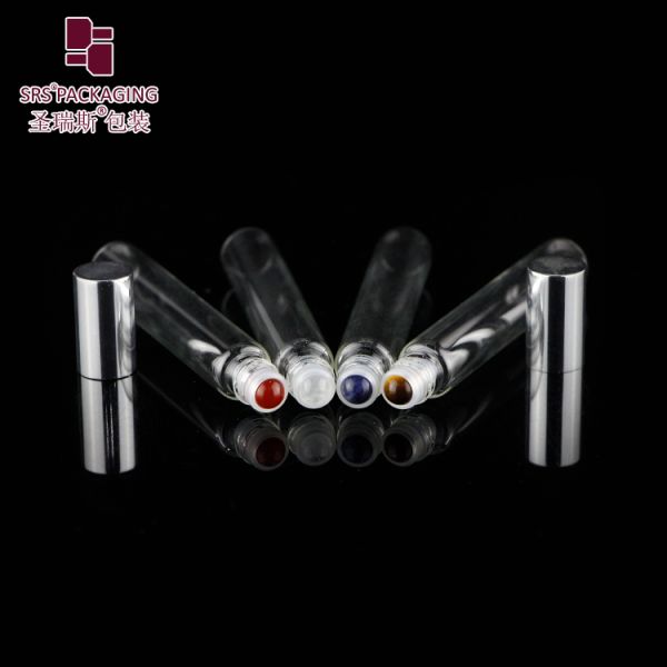SRS Hot Sale 10ml Tube Thin Wall Glass Roll on Bottle for Perfume Essential Oil