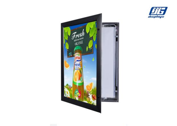 Illmunination Lockable Light Box Black Powder Coated Aluminum Profile
