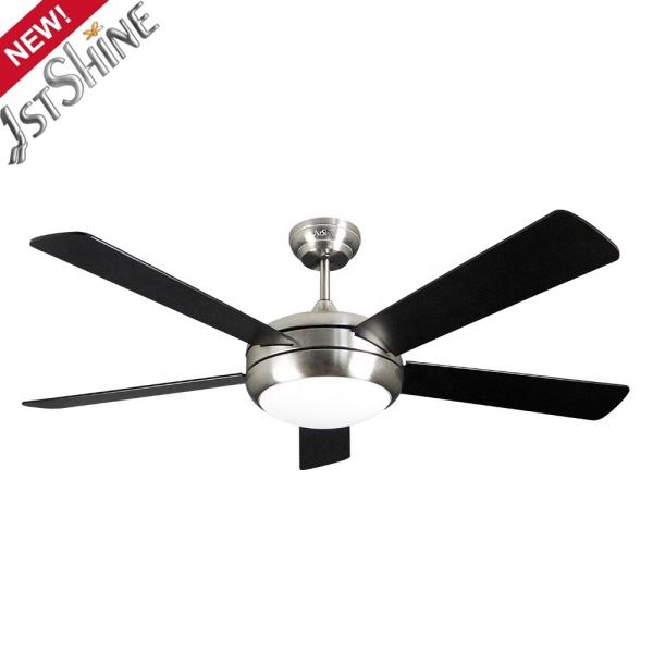 110V/50Hz Voltagem 1stshine 52 Inch Air Cooling DC Motor 5 Plywood Blade Modernos Ventiladores de teto LED com luzes