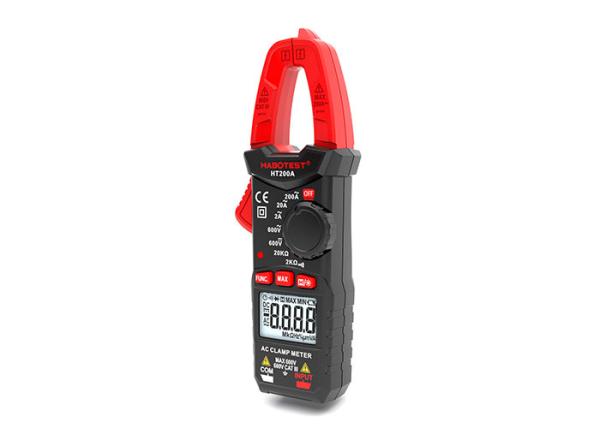 HT200A AC MIni Digital Clamp Meter with Resistance Data Max Hold and Contintuity
