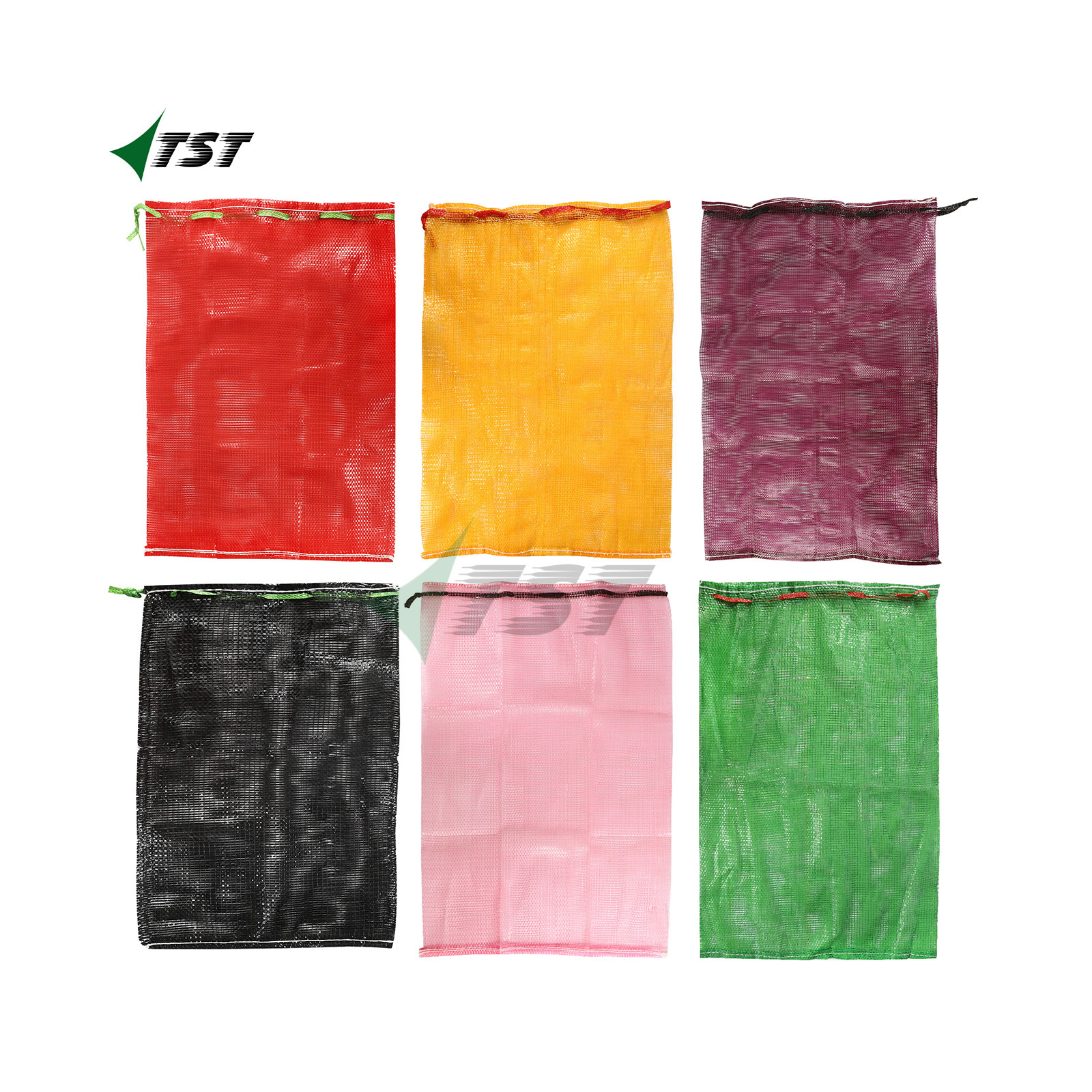 Black Color 10kg 15kg PP Mesh Sack For Afrian Onion And Potato Packaging