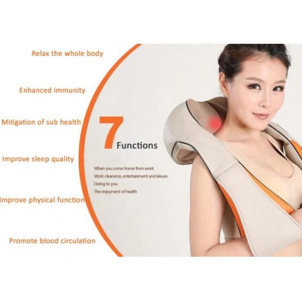 Pain Relief Heated Shoulder Massager , Fatigue Ease Neck And Shoulder Massager With Heat