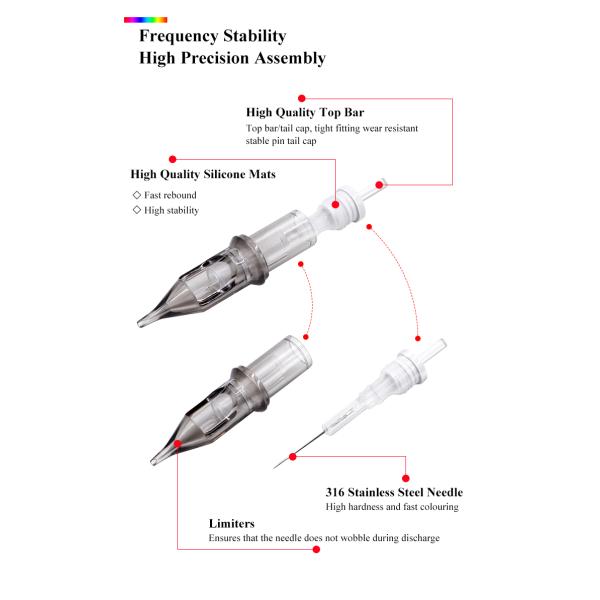 20pcs Cheyenne Tattoo Needle Cartridges 316L Stainless Steel