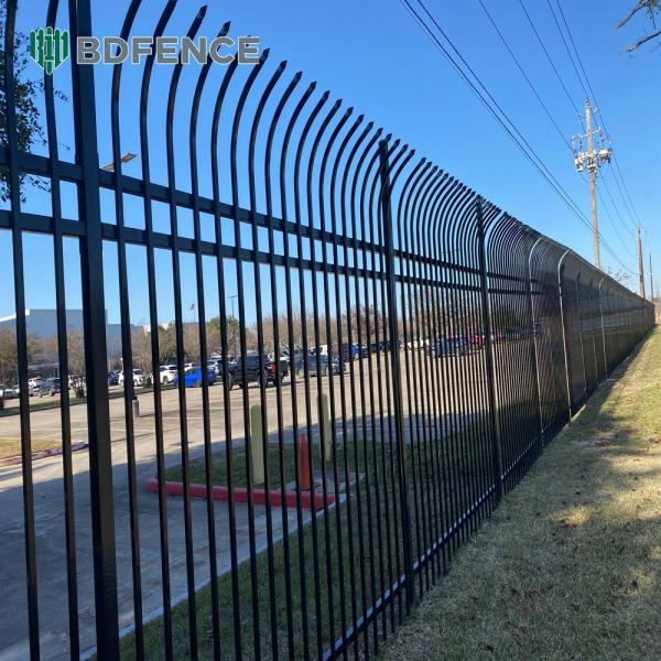 Tempered Steel Powder Coated Tubular Fencing Shatterproof