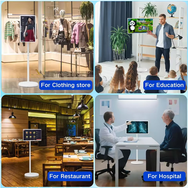 27-Inch Portable Best Friend Machine Heart Screen Vertical Display Touch Live Broadcast Advertising All-In-One Mobile TV
