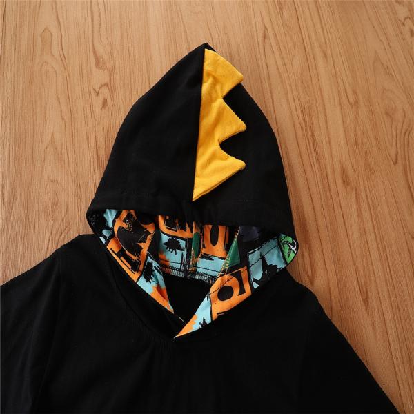 Spring Autumn Boys Casual Spring Children'S Clothing Dinosaur Printed Suit Hoodie