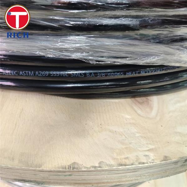 304 PVC Coated BA Stainless Steel Coiled Tubing For Water Supply