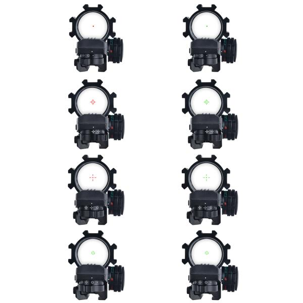 Red Green Dot 1X Magnification Optical Sight Scope with Free Eye Relief mm