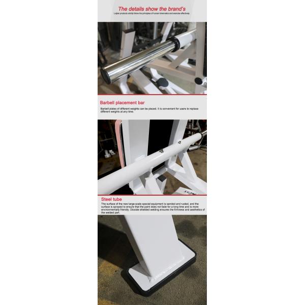 Pink Cushion Commercial Grade Gym Equipment Super Squat Hack Training Machine