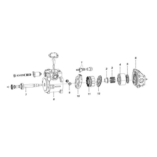 TGFQ K3SP36B Para SK60SR/SK70SR YT10V00016F1 Bomba hidráulica