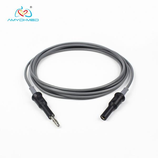 2.0MM Banana Plug Electrosurgica Silicone Bipolar Cable For Forceps