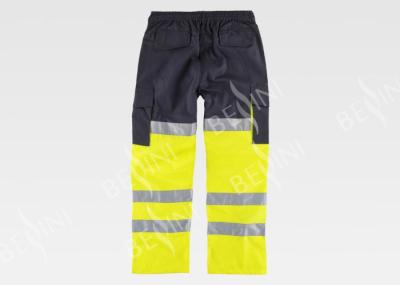 Workers Reflective Orange Hi Vis Trousers / Fashion Mens Safety Work Pants 
