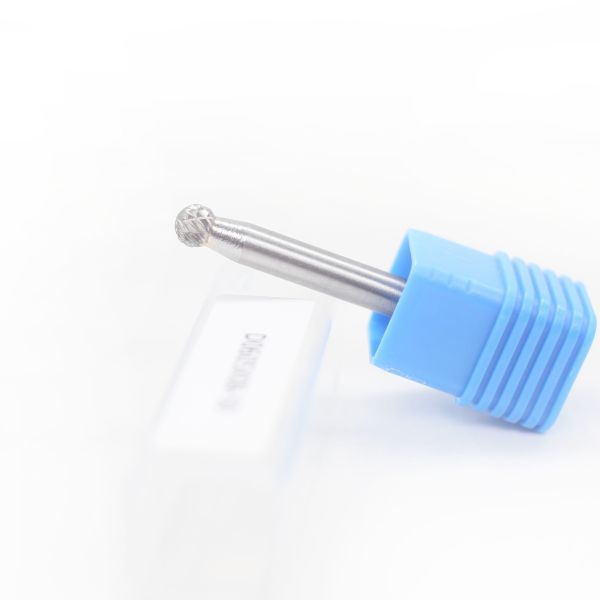 D-Ball Shape Tungsten Carbide Burrs Ball Shape 6mm*5mm standard double cut with 6mm shank