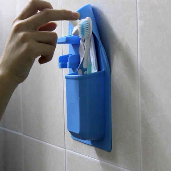 100% Waterproof Silicone Tooth Brush Razor Holder Eco - Friendly For Bathroom