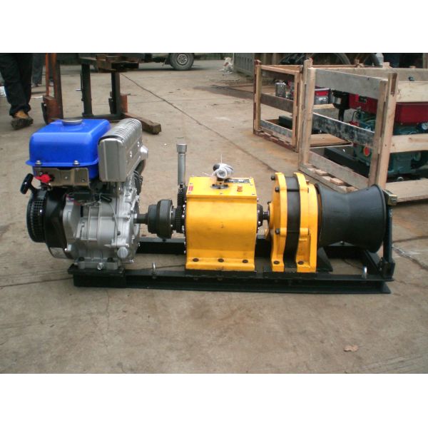 5-Ton Gasoline-Powered Cable Winch Puller with Fast Line Speed for Heavy-Duty Wire Pulling