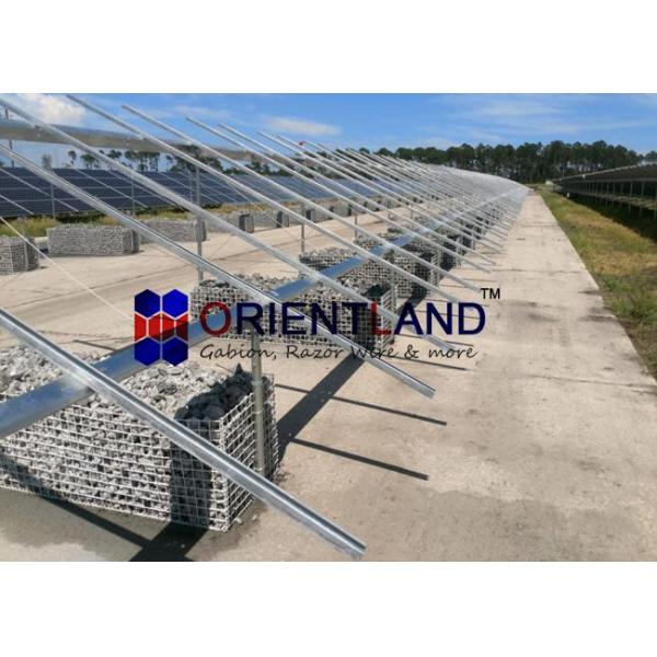Anti Rust Welded Gabion Box , Gabion Rock Fence For Garden / Backyard Modern Planters