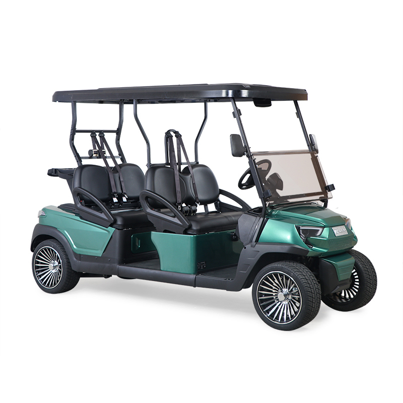 Electric Golf Carts Designed with Comfortable Seating for Four People
