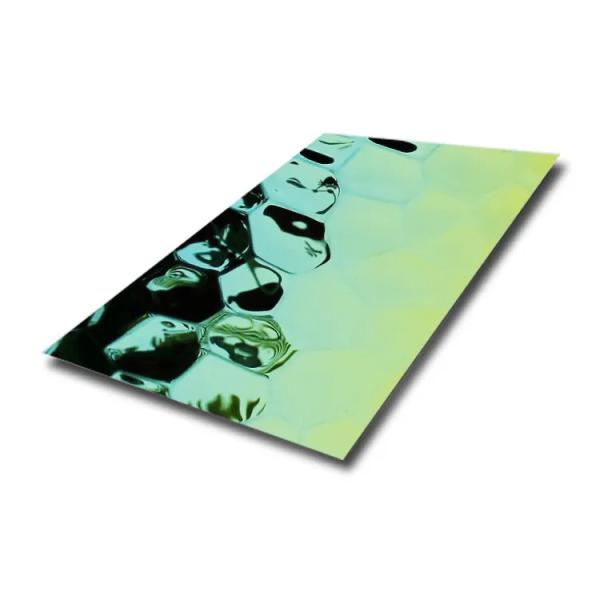 Custom PVD Color 201 304 316 Water Ripple Stainless Steel Sheet Stamped Hammered Pattern