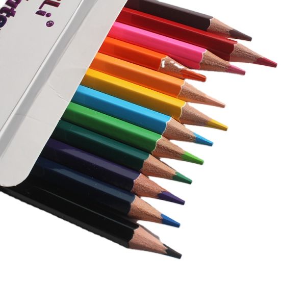 Professional Cheap Storage Oil Colorful 12 Kids Color Wood Pencils