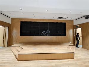 2440*128*16mm Panneaux muraux en bois acoustique MDF décoratif avec rainures