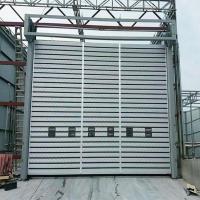Alta Durabilidade Segurança Porta automática de rolos resistente ao vento forte