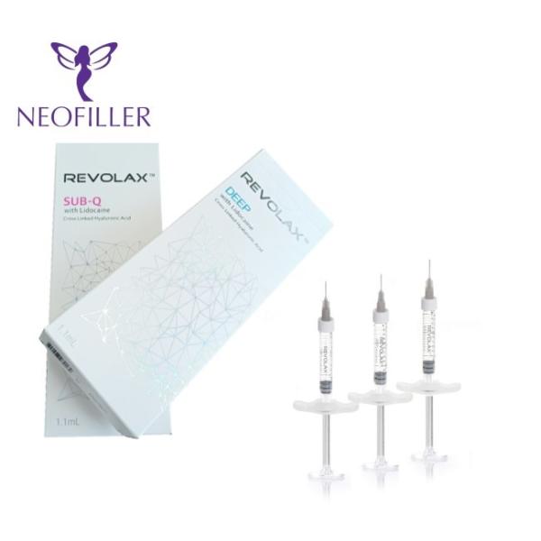 Перекрестный соединенный заполнитель Revolax Hyaluronic кисловочный для удаления морщинки