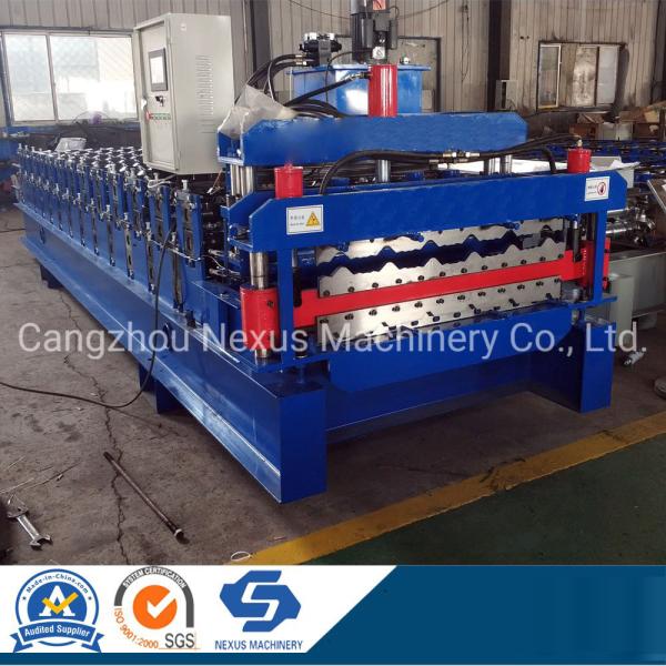                  Steel Tech Roofing Double Layer Cold Roll Forming Machine Used in Machinery             
