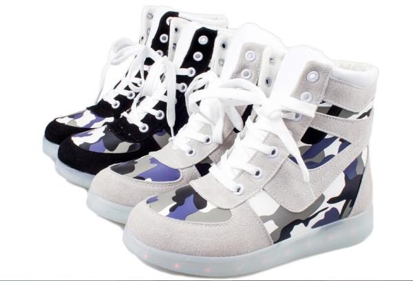 App Control Rechargeable LED Sneakers Color Changing Slowly Full Size Range