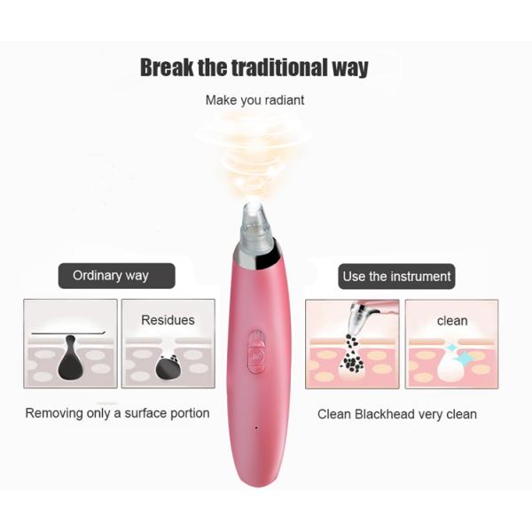 DC 5V Electric Pore Cleanser Blackhead & Acne Remover Rechargeable 2600MAH Battery