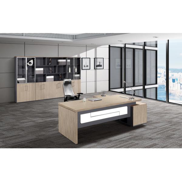 Panel Wood Style Melamine Office Furniture Desk Anti Water