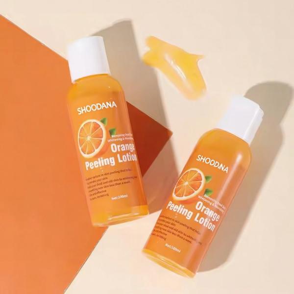 Crema loción corporal exfoliante de vitamina C al por mayor para eliminar la piel muerta y blanquear, suavizando la piel nueva, loción Perfect White
