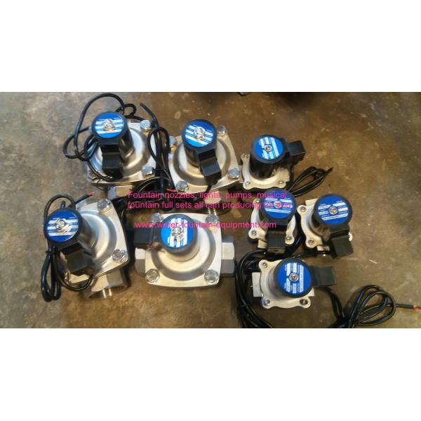 SS304 IP68 Two Ways Solenoid Valve Water Fountain Accessories DC24V