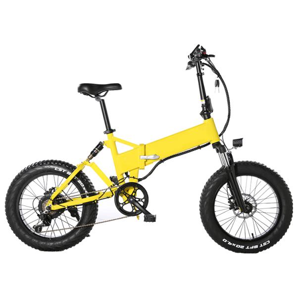 28MPH Fat Tire Foldable Electric Bike , 6061Alu 7 Speed Electric Bike