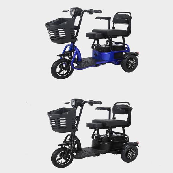 Three Wheel Electric Tricycle Bike 60V 500W Electric Tricycle For Cargo