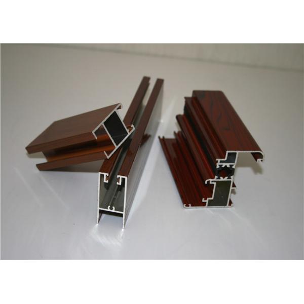 6060 T5 3.0MM Wood Grain Finish On Aluminum Door Frame