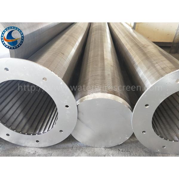 304 Stainless Steel Water Wire Screen , Johnson Screen With Flange End