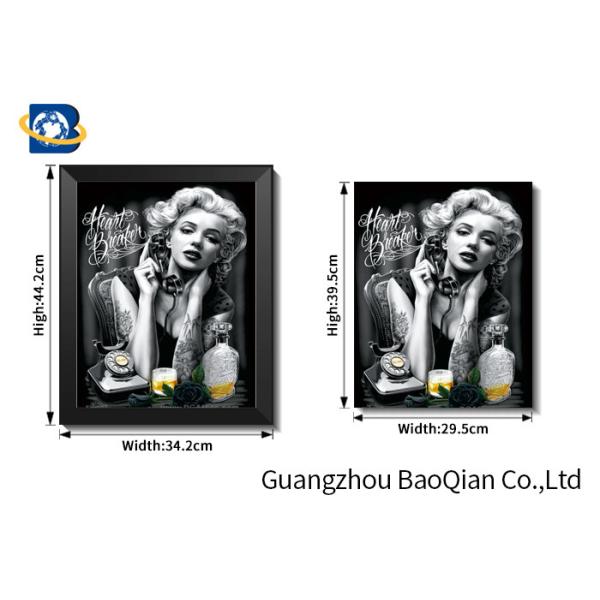 Marilyn Monroe Movie Star Poster For Home Wall Decoration , 3d Flipped Picture