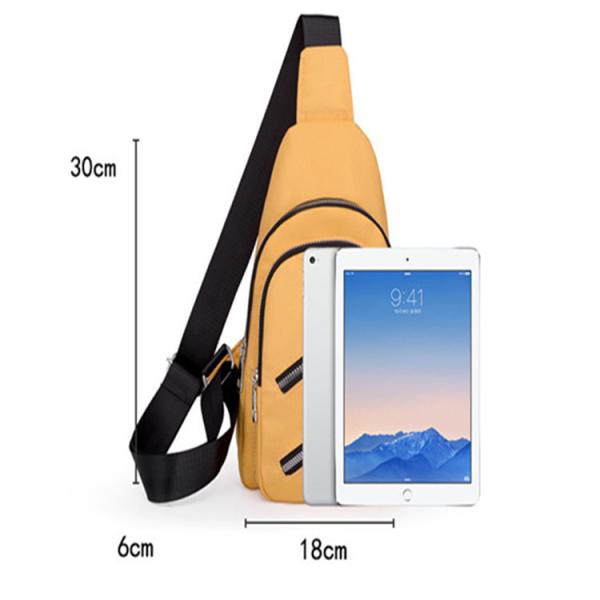 9.7'' Multi Pocket Crossbody Sling Bag Oxford Cloth One Shoulder Sling Bag USB