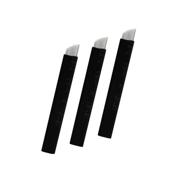 12 Pins 0.18MM Nano Eyebrow Needle Gama Rays Sterilized