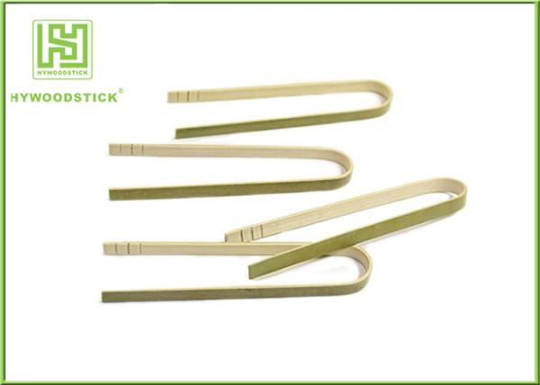 Disposable House Kitchen Wares 15cm Wooden Toaster Tongs For Baking House