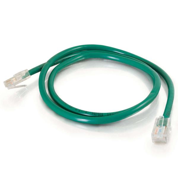 CAT.5E Non-booted Unshielded (UTP) Ethernet Network Patch Cable Green Color